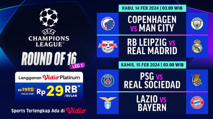 Jadwal Siaran Langsung Liga Champions di TV Indonesia