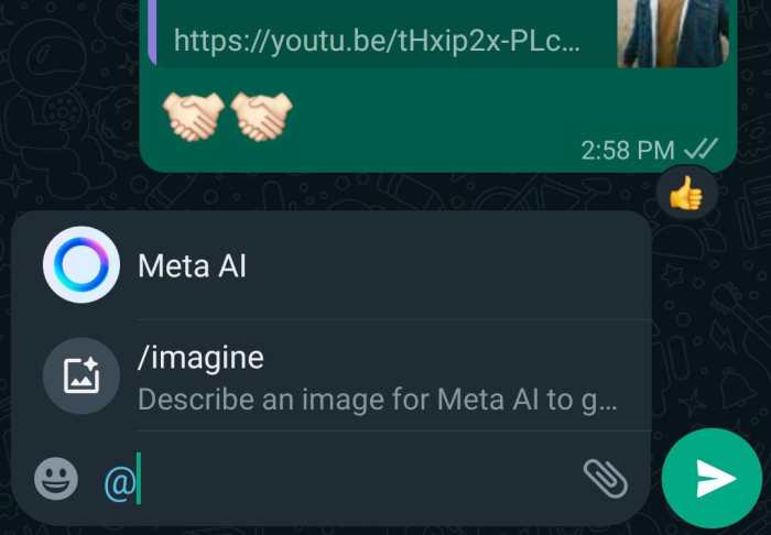 Cara menggunakan fitur Meta AI di aplikasi WhatsApp terbaru