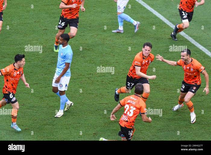 Hasil pertandingan Brisbane Roar vs Melbourne City dan pencetak gol